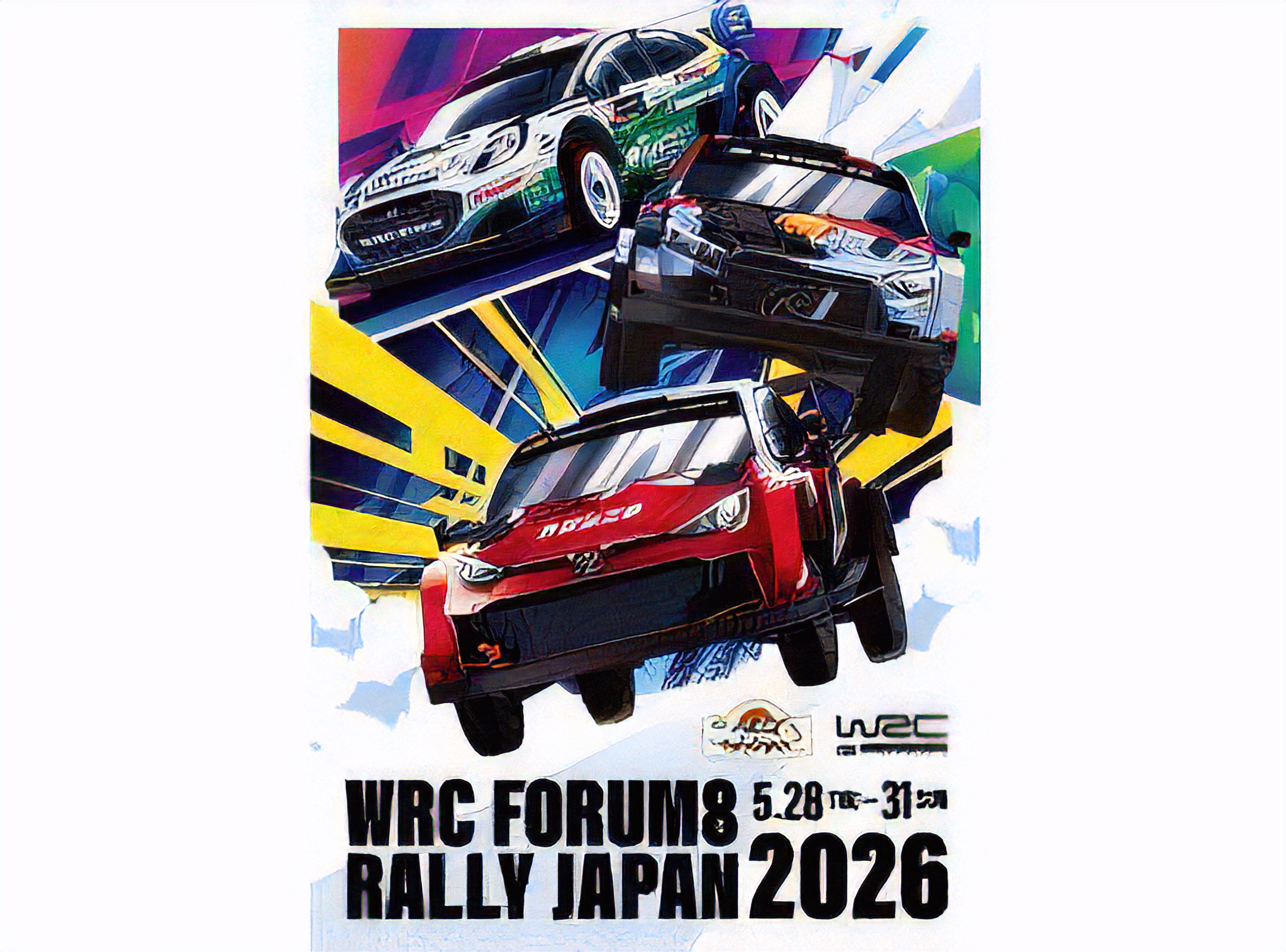 世界ラリー選手権フォーラムエイト・ラリージャパン2026のロゴ